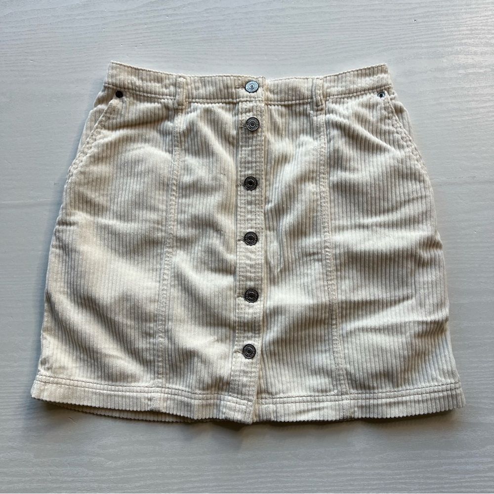 Abercrombie Fitch Button Down Corduroy‎ Skirt